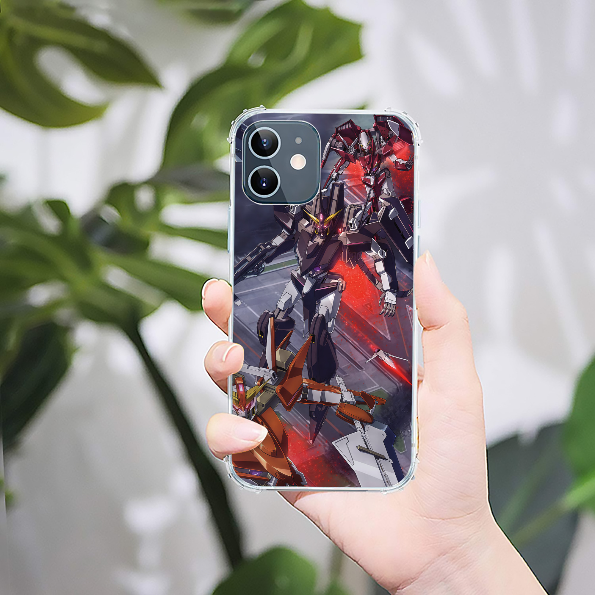 （画像用） 機動戦士ガンダム Mobile Suit Gundam 【iPhone 12シリーズ対応】透明スマホケース（クリアソフトケース）